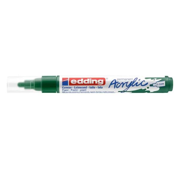 Edding 5300 acrylic marker fine, Verde, Verde, Medio, 2 mm, 3 mm, Inchiostro a base di acqua