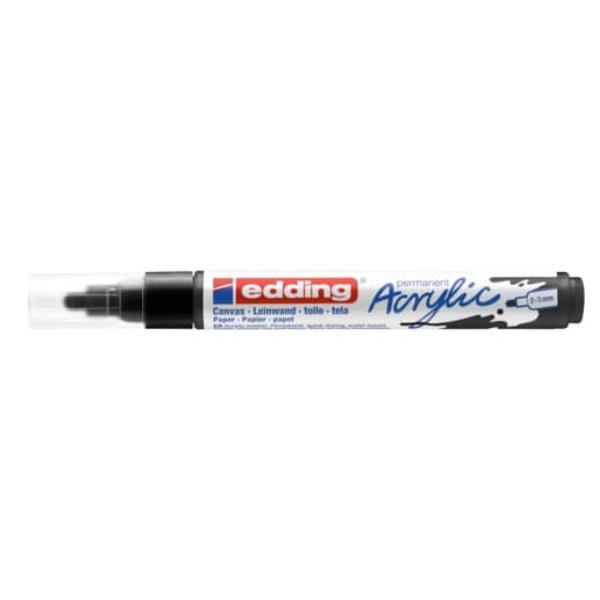 Edding 5300 acrylic marker fine, Nero, Nero, Medio, …