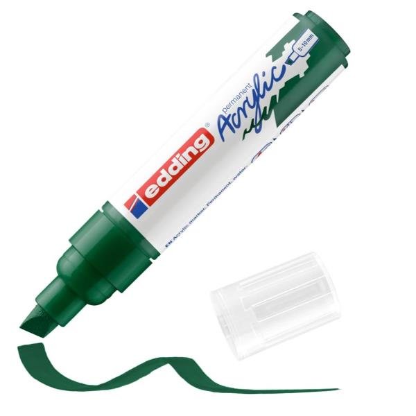 Edding E-5000904, Verde, Punta smussata, Verde, Bianco, Extra …