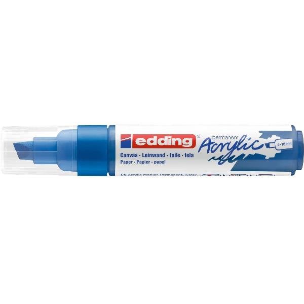Edding E-5000903, Blu, Punta smussata, Blu, 5 mm, …