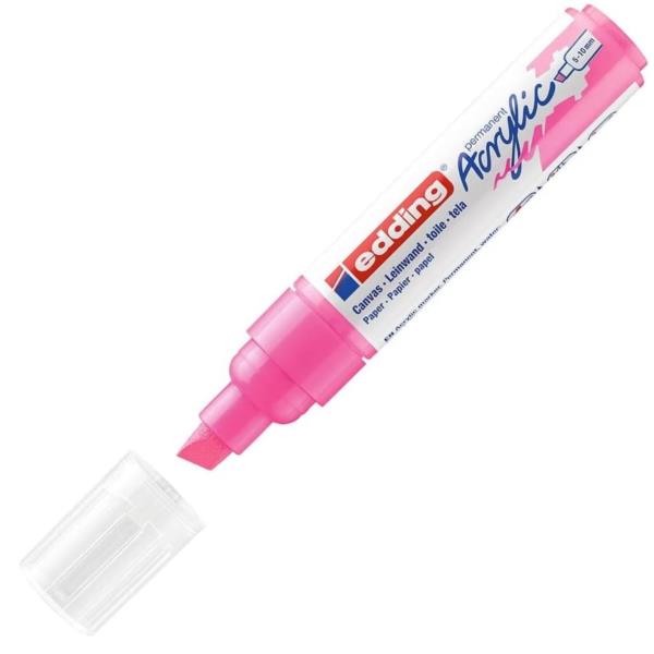 Edding E-5000069, Rosa, Punta smussata, Rosa, 5 mm, 1 cm, Inchiostro a base di acqua