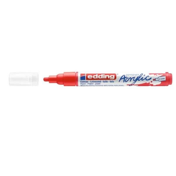 Edding 5300 acrylic marker fine, Rosso, Rosso, Medio, …