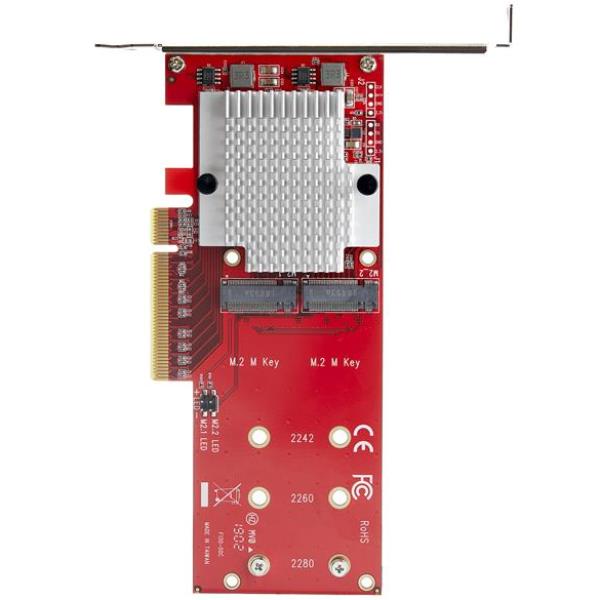 StarTech.com Adattatore X8 per due unit&agrave; SSD PCIe …