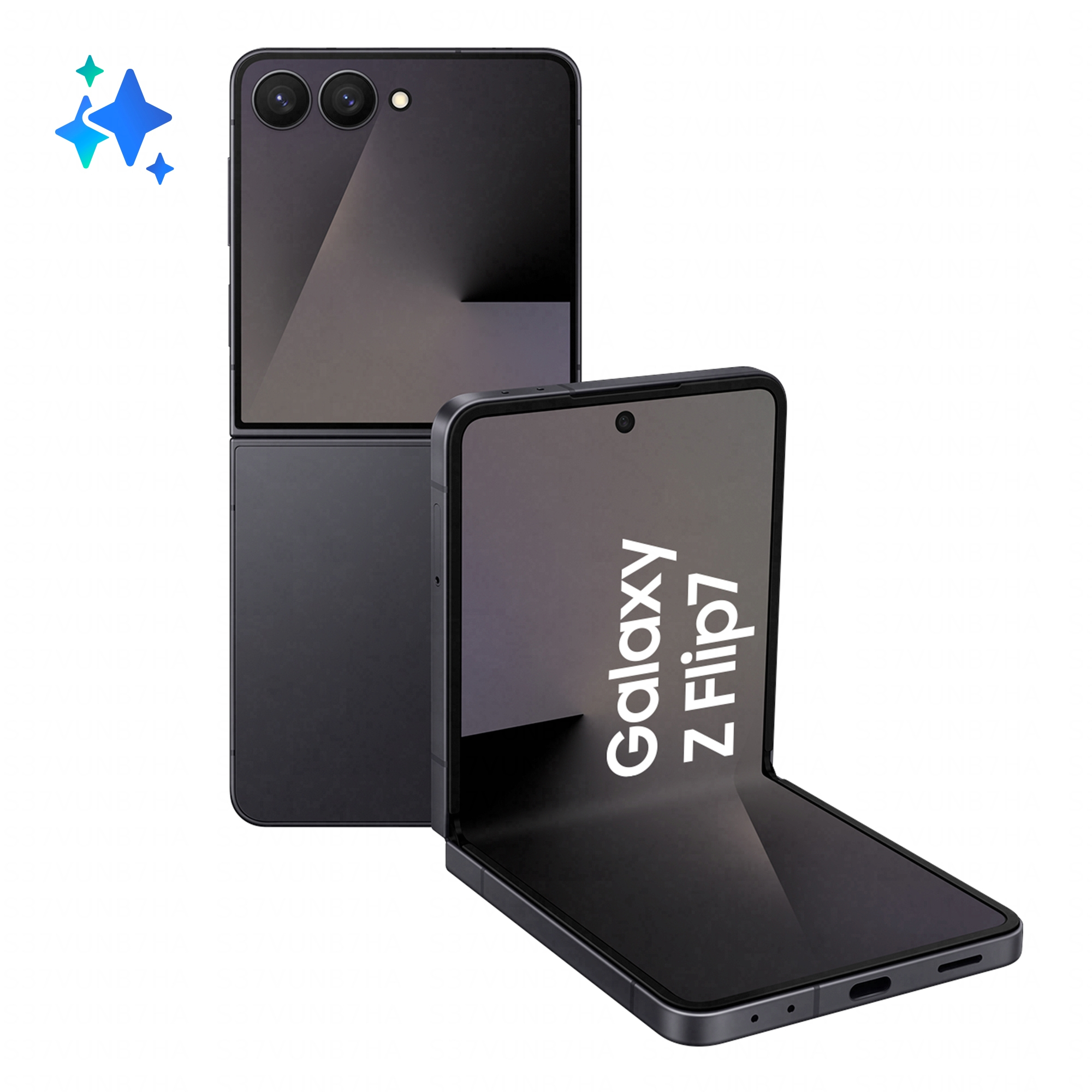 Samsung Galaxy Z Flip7 Smartphone AI, RAM 12GB, 512GB, Display 4,1ʺ Super AMOLED/6,9ʺ Dynamic AMOLED 2X, Fotocamera 50MP, Jetblack, 17,3 cm (6.8ʺ), 2520 x 1080 Pixel, 12 GB, 512 GB, 50 MP, Nero