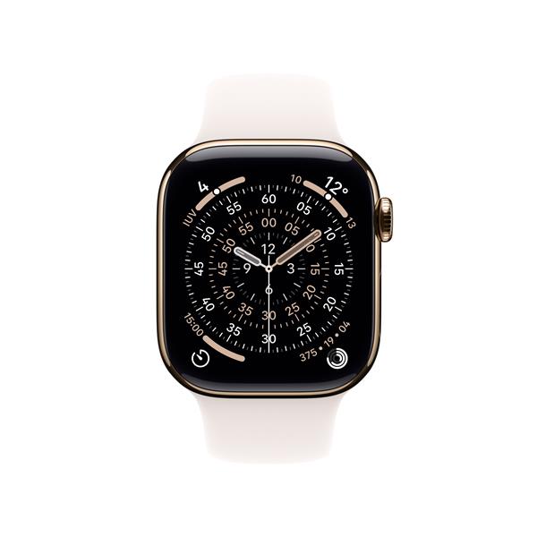 Apple Watch Series 11 GPS + Cellular 46mm Cassa Titanio Oro con Band Rosa Fard - M/L, OLED, Touch screen, 64 GB, Wi-Fi, GPS (satellitare), 43,1 g