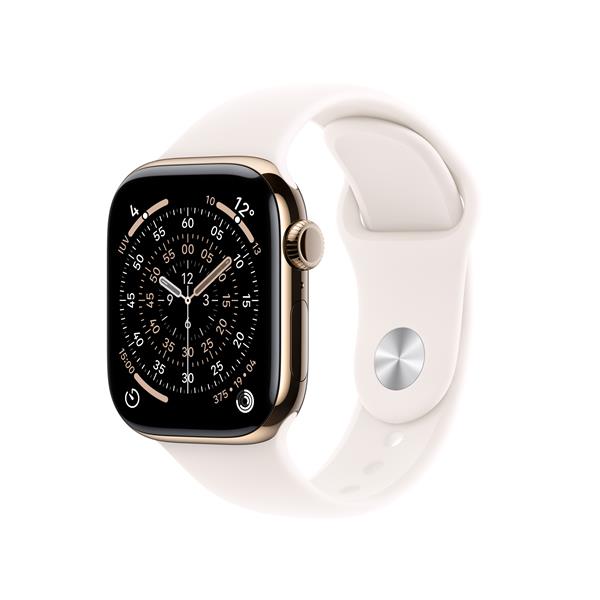Apple Watch Series 11 GPS + Cellular 46mm Cassa Titanio Oro con Band Rosa Fard - S/M, OLED, Touch screen, 64 GB, Wi-Fi, GPS (satellitare), 43,1 g
