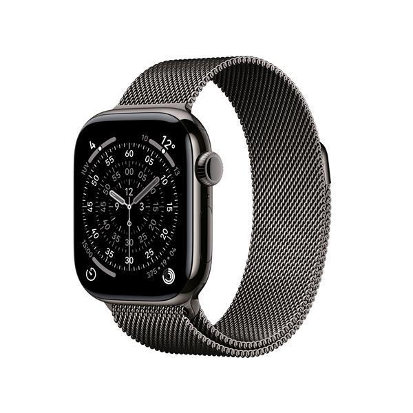 Apple Watch Series 11 GPS + Cellular 42mm Cassa Titanio Ardesia con Loop Milanese Ardesia, OLED, Touch screen, 64 GB, Wi-Fi, GPS (satellitare), 34,6 g
