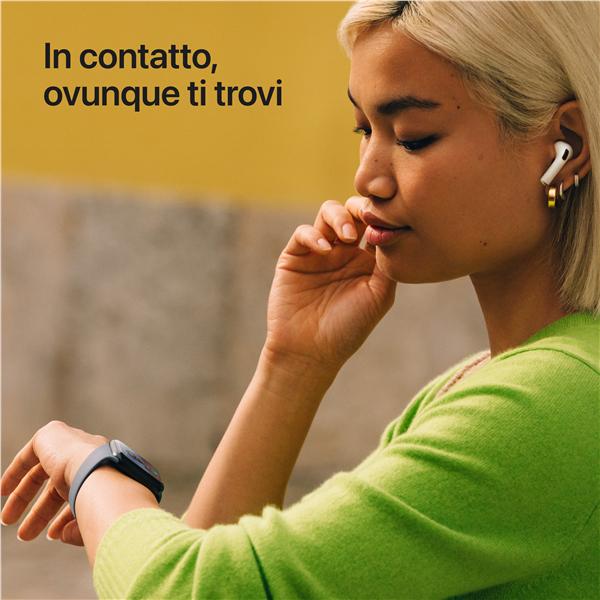 Apple Watch SE (3nd generation) SE 3 GPS + Cellular 44mm Cassa Alluminio Mezzanotte con Sport Band Mezzanotte - S/M, OLED, Touch screen, 64 GB, Wi-Fi, GPS (satellitare), 33 g