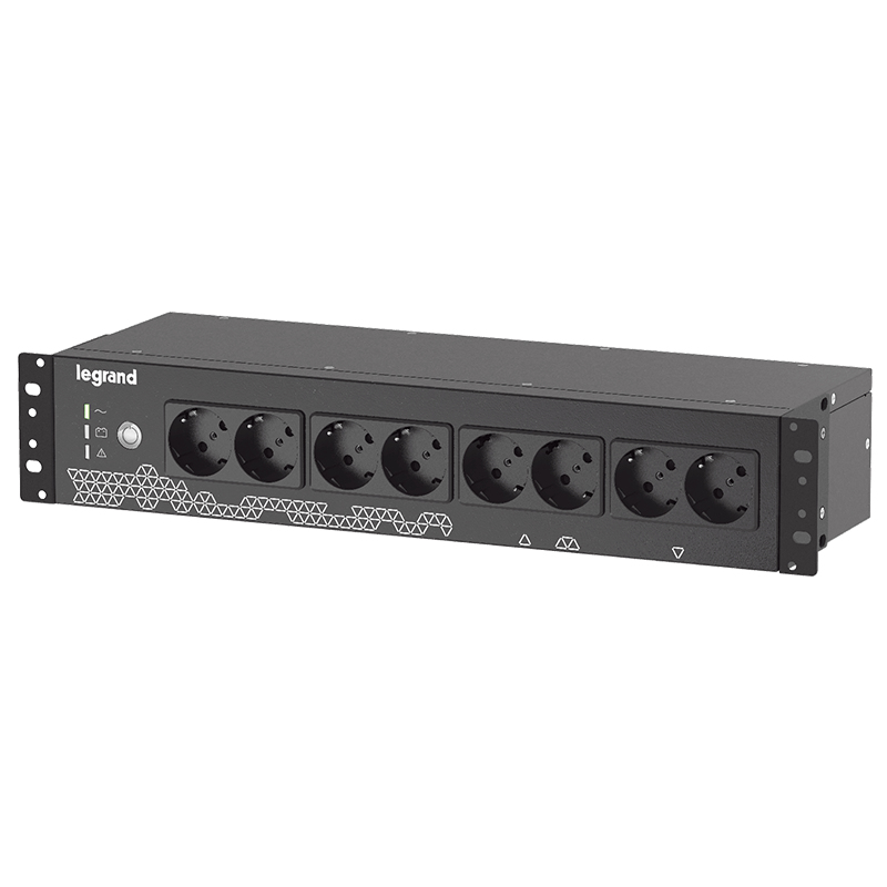 Legrand Keor ASI PDU 800VA FR/GR/IT INPUT 8 GR/IT OUTPUT BLACK, Standby (Offline), 0,8 kVA, 480 W, Sinusoidale, 160 V, 290 V