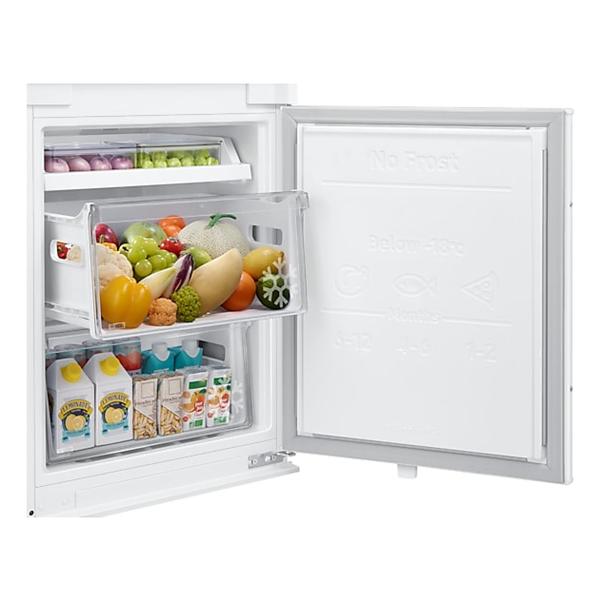 Samsung BRB80F26BCS0EF Frigorifero Combinato da Incasso F1rst 60 AI 1.78m 264L Total No Frost, 264 L, N-ST, 6 kg/24h, C, Compartimento zona fresca, Bianco