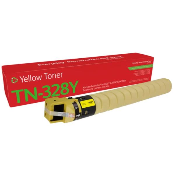 Toner rigenerato Everyday™ di Giallo compatibile con Konica Minolta AAV8250 (AAV8250), Capacità standard, 28000 pagine, Giallo, 1 pz