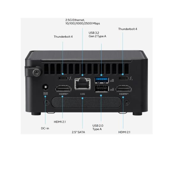 ASUS NUC 14 Pro RNUC14RVKU700002I, Mini PC barebone, …