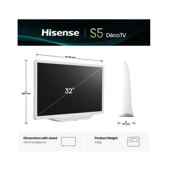 Hisense 32S5Q, 81,3 cm (32ʺ), 1920 x 1080 …