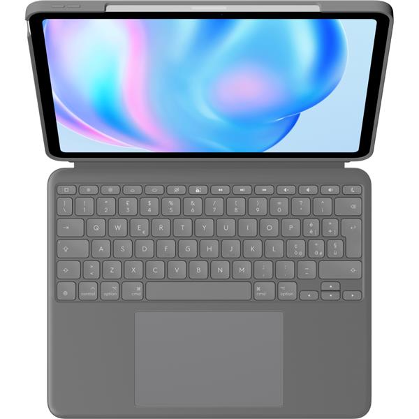 Logitech Combo Touch, QWERTY, Italiano, Trackpad, 1,9 cm, 1 mm, Apple