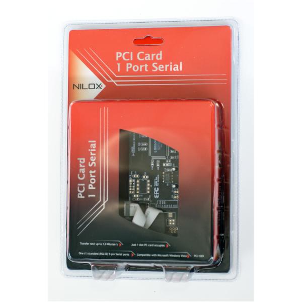 Nilox SCHEDA PCI 1 PORTA SERIALE, PCI, Seriale, …