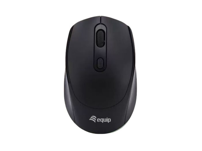 Equip 245122, Ambidestro, Ottico, RF Wireless, 1600 DPI, Nero