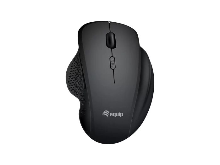 Equip 245121, Mano destra, Ottico, RF senza fili + Bluetooth, 1600 DPI, Nero