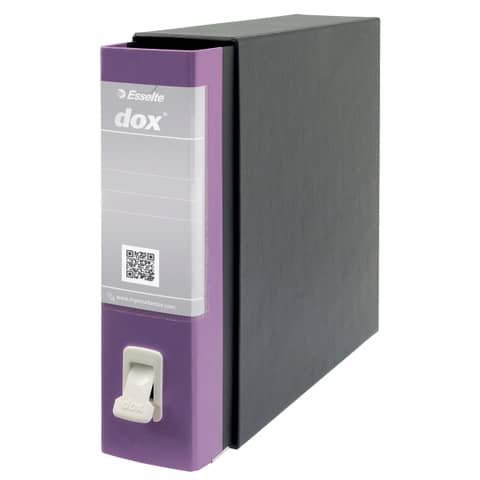 Rexel Dox Box 2 - Cartellina con meccanismo a leva - larghezza dorsale 80 mm - per A4, A4 Plus - lilla