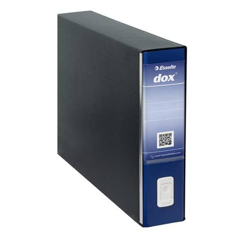 Rexel Dox Box 10 - Cartellina con meccanismo a leva - larghezza dorsale 80 mm - per A3 - blu