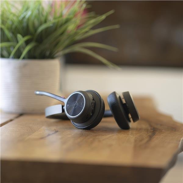 Poly Voyager 4320-M - Voyager 4300 series - cuffie con microfono - over ear - Bluetooth - senza fili, cablato - USB-A - nero - Zoom Certificato, Certificato per i team Microsoft