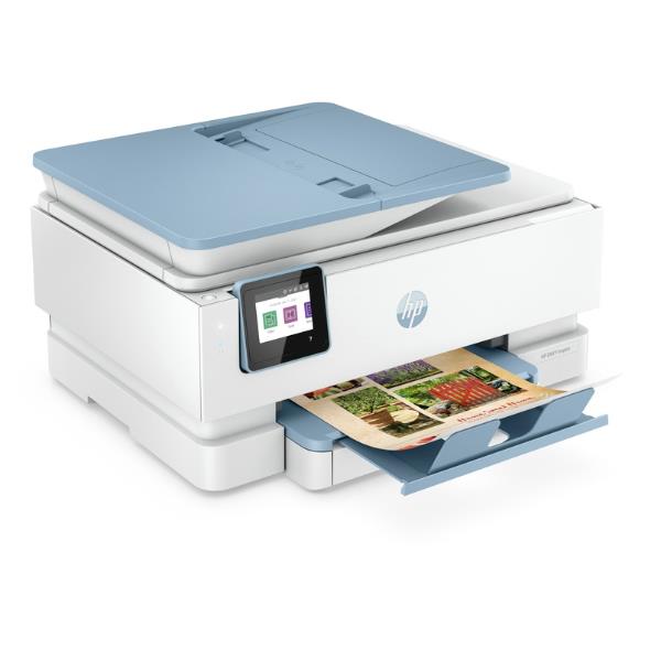 HP ENVY Inspire 7921e All-in-One - Stampante multifunzione - colore - ink-jet - 216 x 297 mm (originale) - A4/Legal (supporti) - fino a 13 ppm (copia) - fino a 15 ppm (stampa) - 125 fogli - USB 2.0, Wi-Fi(ac), Bluetooth - surf blue - con 1 anno di garanzia HP extra attraverso l'attivazione di HP+ al setup
