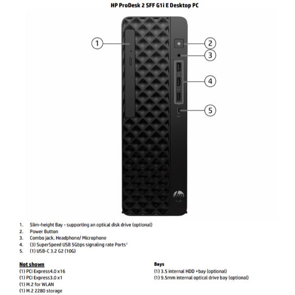 HP ProDesk 2 SFF G1i E, Intel® Core™ …