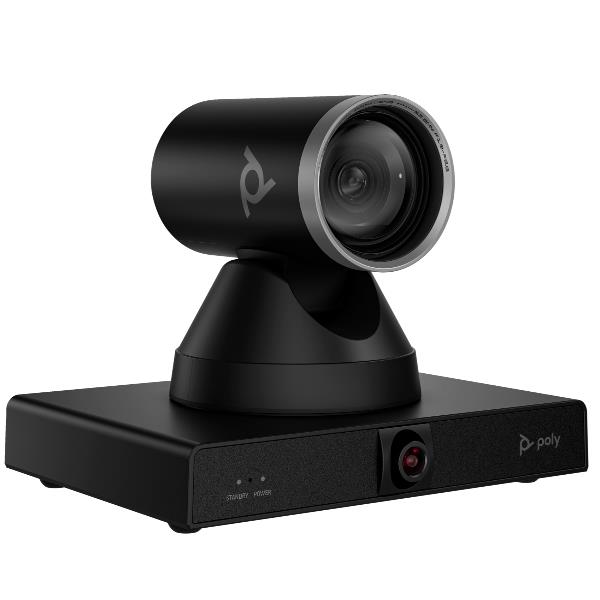 Poly Studio E60 - Telecamera per videoconferenza - PTZ - colore - 2 x 8 MP - 3840 x 2160 - 4K UHD (3840 x 2160), 2160p - audio - LAN - USB 3.0 - 12 V CC/PoE Plus