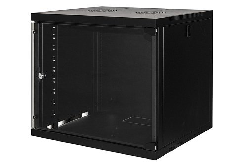 LINK - Rack cabinet - montaggio a parete - nero - 9U - 19"