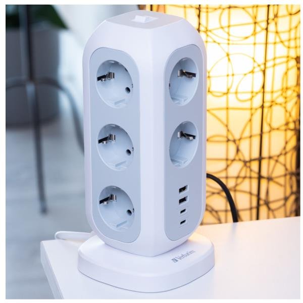 Verbatim Torre di alimentazione multi porte
