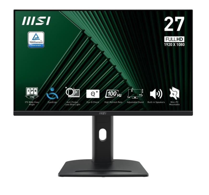 MSI PRO MP275PG, 68,6 cm (27ʺ), 1920 x 1080 Pixel, Full HD, LCD, 4 ms, Nero