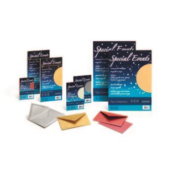Carta metallizzata Special Events - A4 - 250 gr - azzurro - Favini - conf. 10 fogli