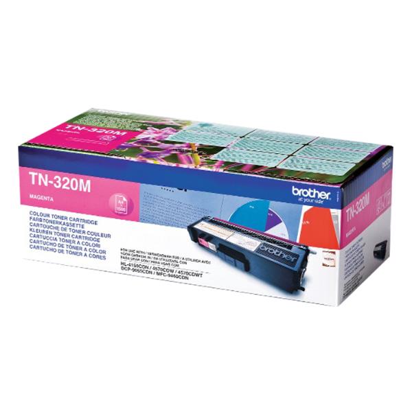 Brother TN320M - Magenta - originale - cartuccia toner - per Brother DCP-9055, DCP-9270, HL-4140, HL-4150, HL-4570, MFC-9460, MFC-9465, MFC-9970