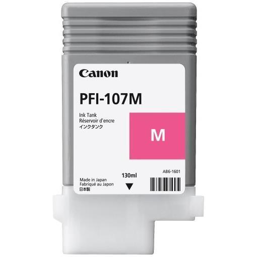 Canon PFI-107 M - 130 ml - magenta - originale - serbatoio inchiostro - per imagePROGRAF iPF670, iPF680, iPF685, iPF770, iPF780, iPF785