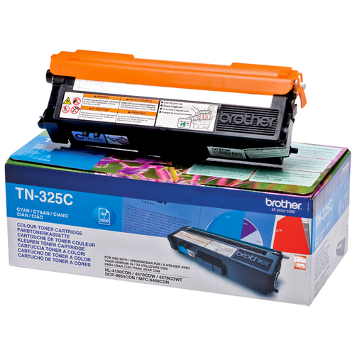 Brother TN325C - Ciano - originale - cartuccia toner - per Brother DCP-9055, DCP-9270, HL-4140, HL-4150, HL-4570, MFC-9460, MFC-9465, MFC-9970
