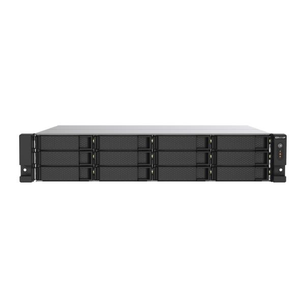 QNAP TS-1273AU-RP - Server NAS - 12 alloggiamenti - montabile in rack - SATA 6Gb/s - RAID 0, 1, 5, 6, 10, JBOD, sostituzione a caldo, hot spare 6, hot spare 10 - RAM 8 GB - Gigabit Ethernet / 2.5 Gigabit Ethernet - iSCSI supporto - 2U