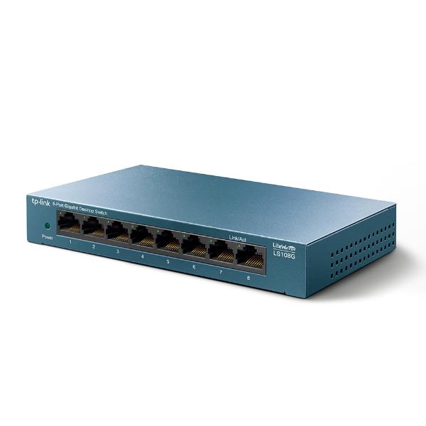 TP-Link LiteWave LS108G - Switch - unmanaged - 8 x 10/100/1000 - desktop - AC 220 V