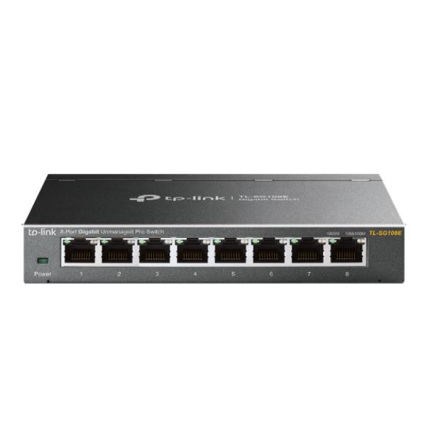TP-Link JetStream TL-SG108E Easy Smart Switch - Switch - unmanaged - 8 x 10/100/1000 - desktop