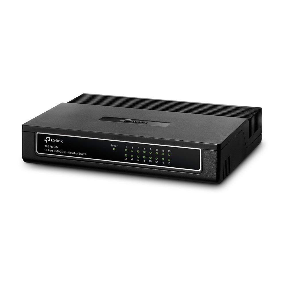 TP-Link TL-SF1016D 16-Port 10/100Mbps Desktop Switch - Switch - 16 x 10/100 - desktop