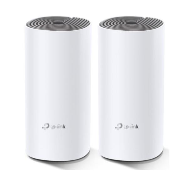 TP-Link Deco E4 - Impianto Wi-Fi (2 router) - fino a 2800 mq - maglia - 802.11a/b/g/n/ac - Dual Band