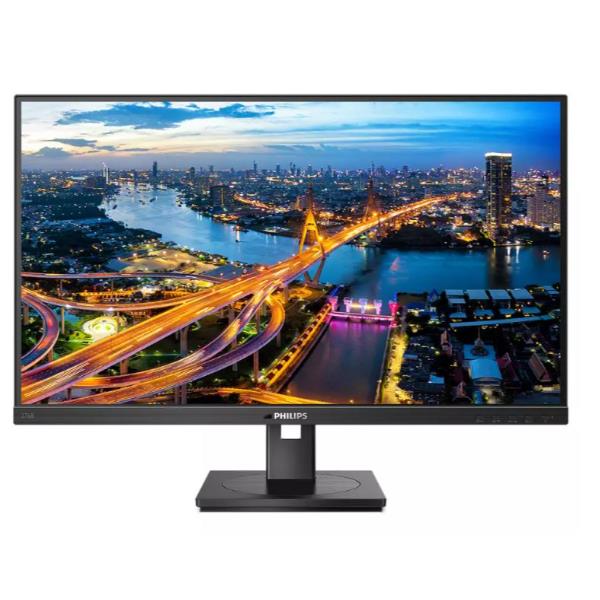 Philips B Line 276B1 - Monitor a LED - 27" - 2560 x 1440 QHD @ 75 Hz - IPS - 350 cd/m² - 1000:1 - 4 ms - 2xHDMI, DisplayPort, USB-C - altoparlanti - black texture