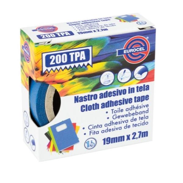 NASTRO TELA TPA200 BLU 19X2.7