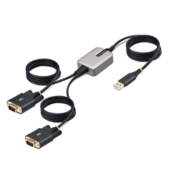 StarTech.com 13ft (4m) 2-Port USB to Serial Adapter …