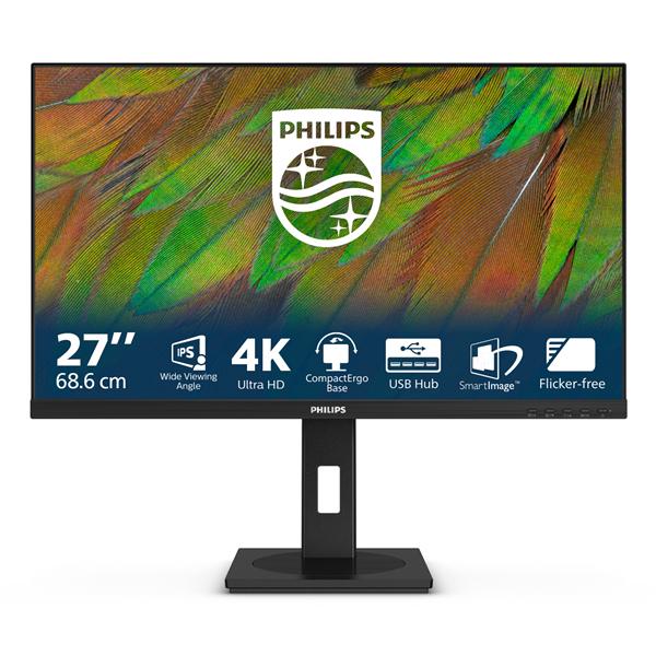 Philips 4K UHD (3840x2160), 27”, 16:9