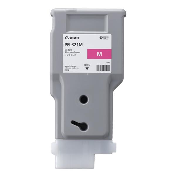 Canon PFI-321 M - 300 ml - magenta - originale - serbatoio inchiostro - per imagePROGRAF TM-250, TM-255, TM-350, TM-355
