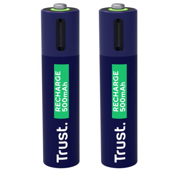 Trust BATTERIE AAA RICARICABILI VIA USB-C - BLU