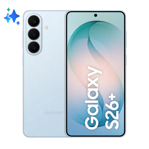 Samsung Galaxy S26+ Smartphone AI, 512GB, Processore avanzato, Assistente Foto, Creative Studio, Camera 50 MP, 4900 mAh, Sky Blue, 17 cm (6.7ʺ), 12 GB, 512 GB, 50 MP, Android 16.0, Blu