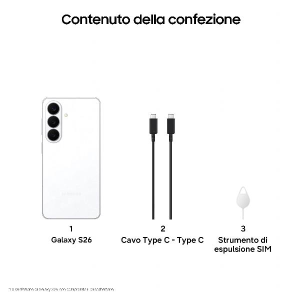 Samsung Galaxy S26 Smartphone AI, 256GB, Processore avanzato, …