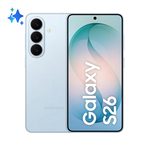 Samsung Galaxy S26 Smartphone AI, 512GB, Processore avanzato, Assistente Foto, Creative Studio, Camera 50 MP, 4300 mAh, Sky Blue, 16 cm (6.3ʺ), 12 GB, 512 GB, 50 MP, Android 16.0, Blu