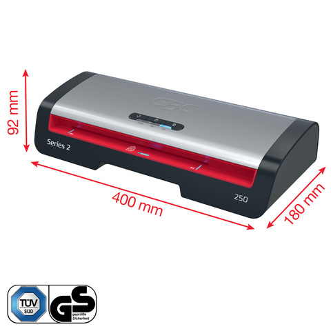 GBC 4410070EU, 24 cm, Plastificatrice a caldo, 500 mm/min, 0,5 mm, A4, 100 µm