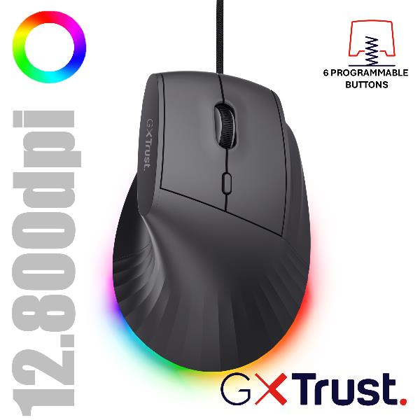 Trust GXT 145 Rexxa, Mano destra, USB tipo …